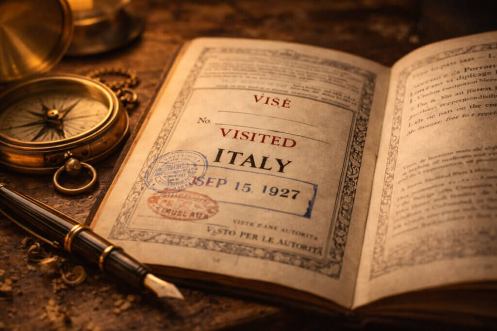 Guida ai nomi con la J: un passaporto e una bussola, simbolo del carattere internazionale di questi nomi.