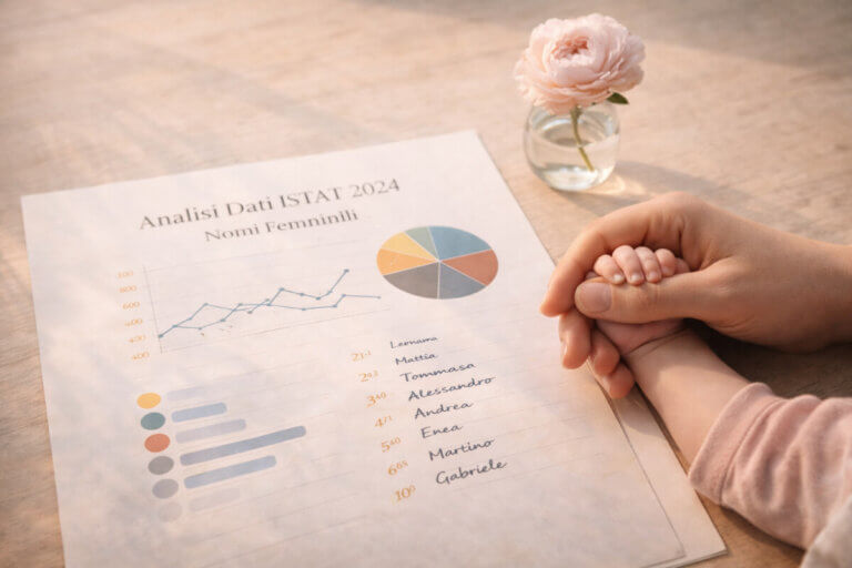 Guida alle tendenze dei nomi femminili 2026, basata sull'analisi dei dati ISTAT 2024.