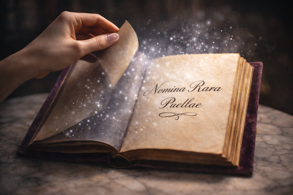 Guida ai nomi femminili rari e originali 2026: un libro magico svela nomi unici per bambina.
